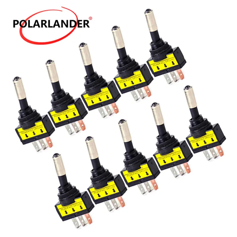 Toggle Rocker Switch 10Pcs/Lot Metal Plastic 3Pin SPST ON/OFF Blue LED Light 12V 20A For Boats RV Mayitr For Car Vehicles
Toggle Rocker Switch 10Pcs/Lot Metal Plastic 3Pin SPST ON/OFF Blue LED Light 12V 20A For Boats RV Mayitr For Car Vehicles