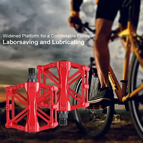 Wind Talk Aluminum Alloy Bicycle Pedals Flat Platform Mountain Bike Pedals with 16 Anti-Skid Pins For BMX MTB Bike Road Bike
Wind Talk Aluminum Alloy Bicycle Pedals Flat Platform Mountain Bike Pedals with 16 Anti-Skid Pins For BMX MTB Bike Road Bike