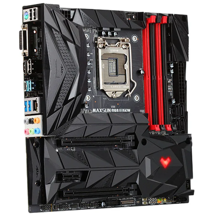 MAXSUN B360W Материнская плата Intel USB3.1 двухканальный DDR4 двойной M.2 Слоты материнская