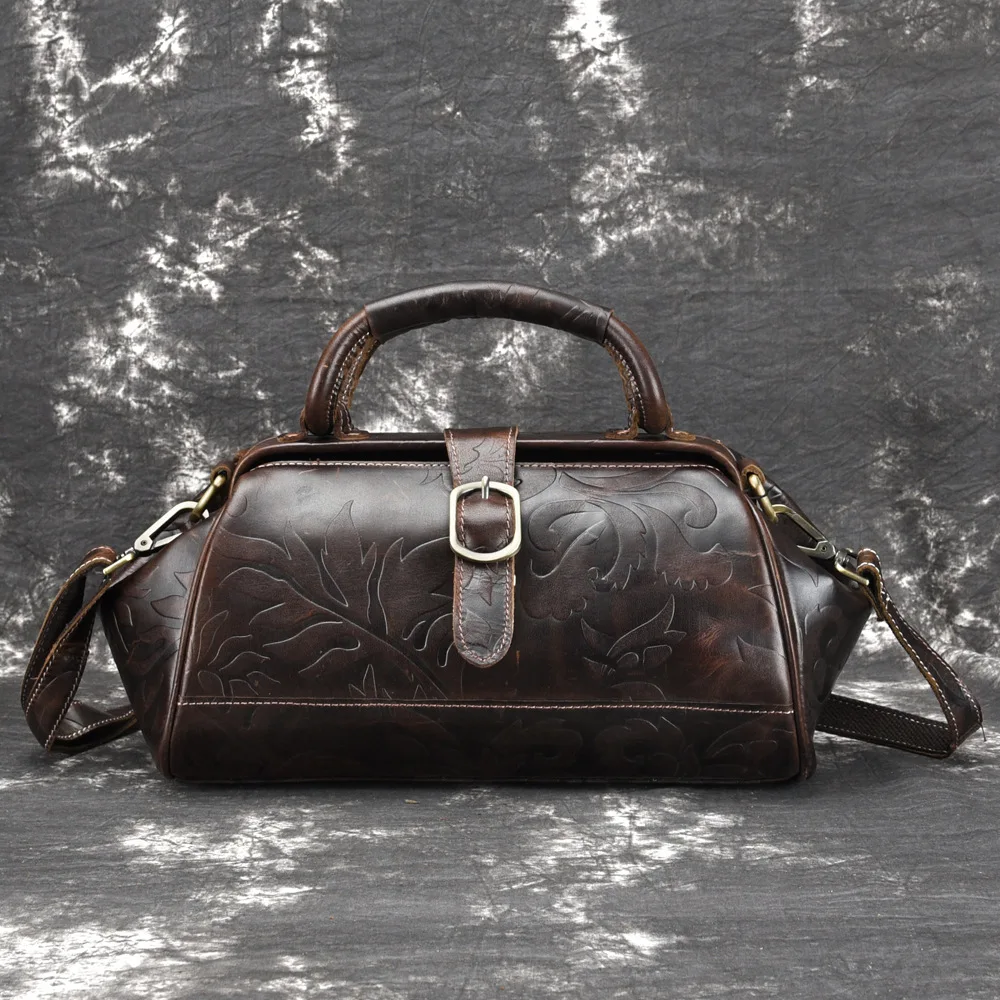 High Quality Genuine Leather Bag Embossed Cross Body Handbag Brush Color Retro Real Cowhide Tote Women Shoulder Messenger Bags
High Quality Genuine Leather Bag Embossed Cross Body Handbag Brush Color Retro Real Cowhide Tote Women Shoulder Messenger Bags