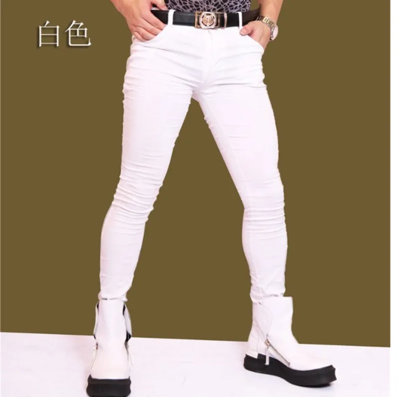 Sexy Men Hairstylist Jeans Elastic denim Pencil Pants Casual Soft Comfortble Tight Trousers Erotic Night Club Joggers A9077
Sexy Men Hairstylist Jeans Elastic denim Pencil Pants Casual Soft Comfortble Tight Trousers Erotic Night Club Joggers A9077