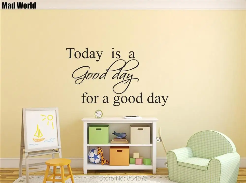 Наклейки на стену Mad World-Today Is Good Day for a Good Wall Art, наклейки на стену, украшения для дома «сделай сам», съемные украшения для комнаты, наклейки на с...
Наклейки на стену Mad World-Today Is Good Day for a Good Wall Art, наклейки на стену, украшения для дома «сделай сам», съемные украшения для комнаты, наклейки на с...