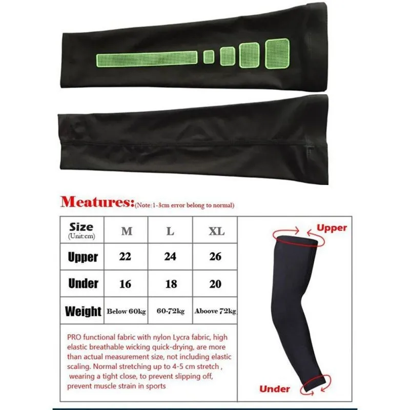 1PCS Long Arm Sleeve Men UV Protector Running Compression Sleeves Riding Cycling Warmers Basketball Elbow Pad Sports | Спорт и