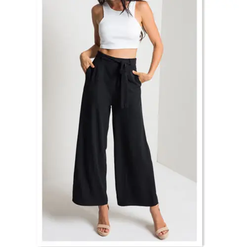 Fashion Women Loose High Waist Wide Leg Pants Summer Trousers Culottes Palazzo Popular Chic Womens Pants
Fashion Women Loose High Waist Wide Leg Pants Summer Trousers Culottes Palazzo Popular Chic Womens Pants