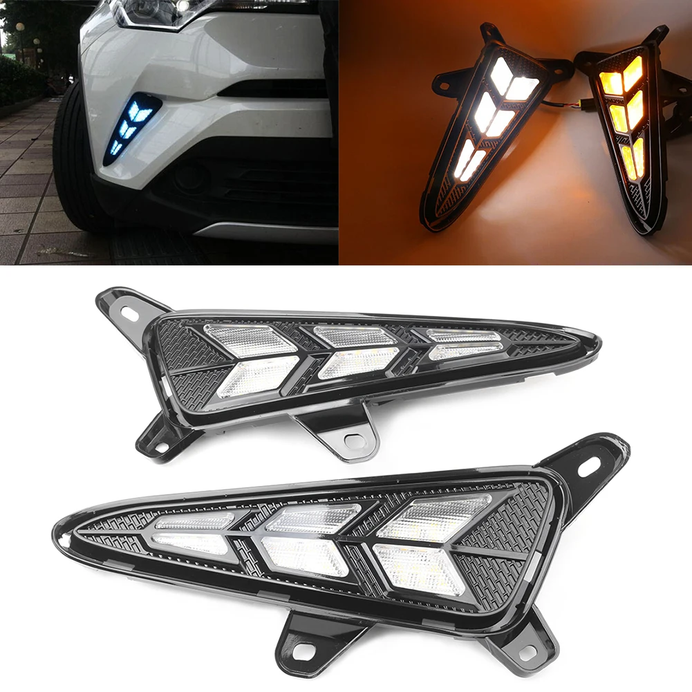 Car LED DRL Daytime Running Driving Lights Fog Lamp Left+Right 1Pair For Toyota CHR CH-R 2018 2019
Car LED DRL Daytime Running Driving Lights Fog Lamp Left+Right 1Pair For Toyota CHR CH-R 2018 2019
