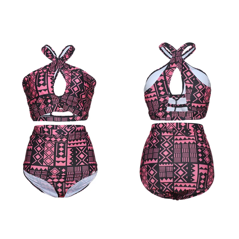 2019 Newest Design Fashion Attractive Women Split 1 Set High Neck Bikini Prints High Waist Swimsuit Cross Geometric Plus Size
2019 Newest Design Fashion Attractive Women Split 1 Set High Neck Bikini Prints High Waist Swimsuit Cross Geometric Plus Size