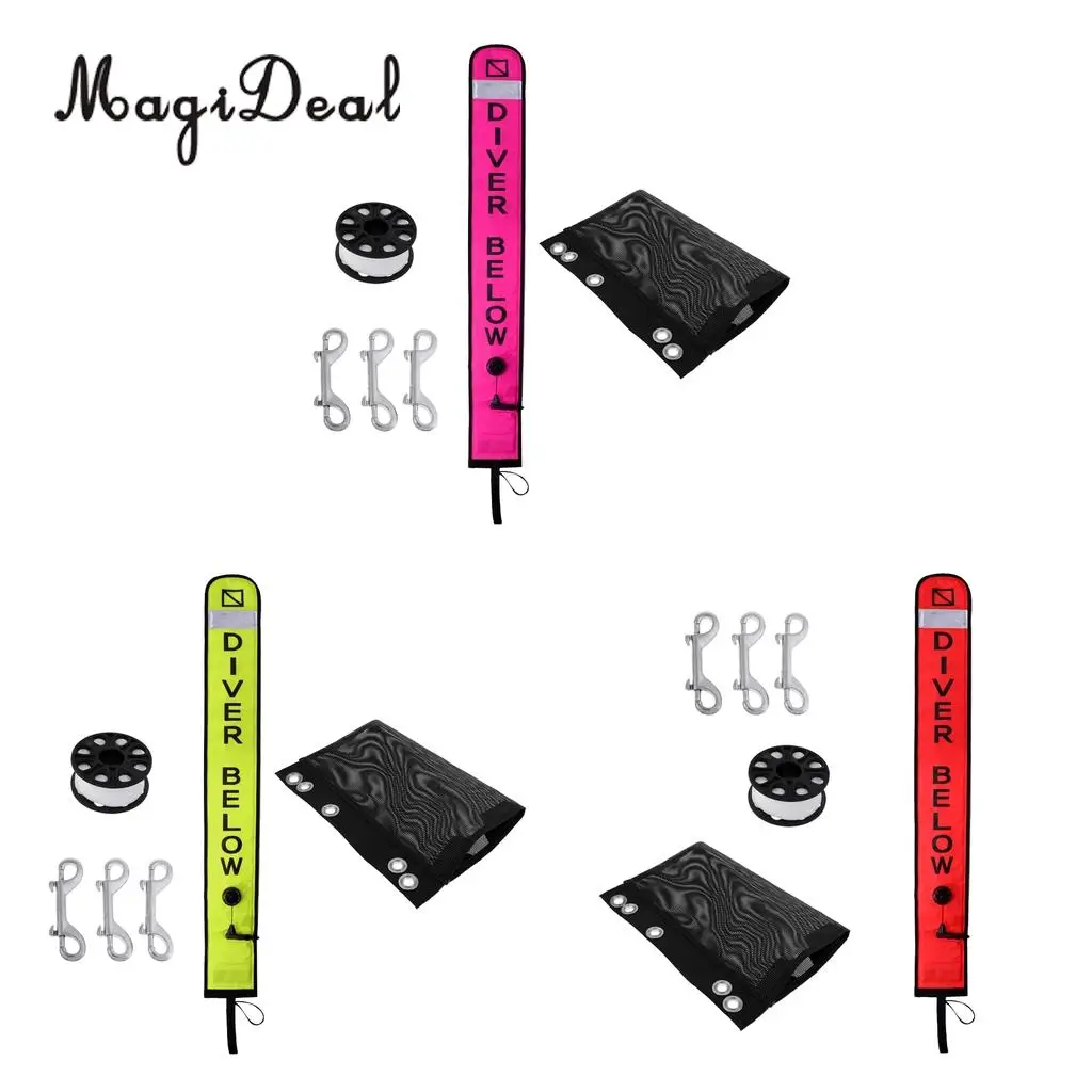 MagiDeal Professional Safety Scuba Diving Surface Marker Buoy Dive Spool Safety Gear Kit Set Fluo for Underwater Snorkeling
MagiDeal Professional Safety Scuba Diving Surface Marker Buoy Dive Spool Safety Gear Kit Set Fluo for Underwater Snorkeling