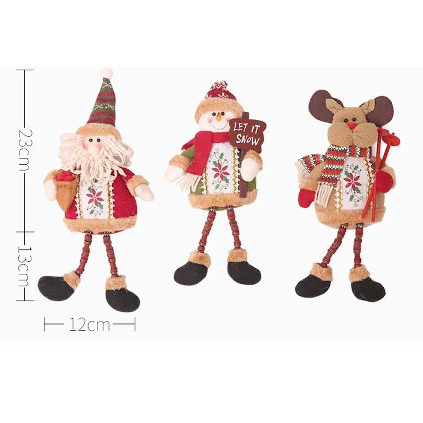 

Qianxiaozhen Snowman Santa Claus Elk Christmas Table Decoration Christmas Home Decorations Gift Christmas Ornaments