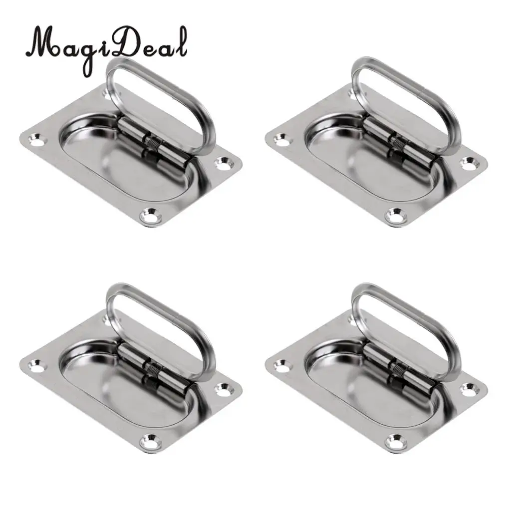 4 Pcs Marine Grade Stainless Steel Boat Hatch Flush Lift Ring Pull Handle for Inflatable Canoe Kayak Boating Dinghy Yacht Access
4 Pcs Marine Grade Stainless Steel Boat Hatch Flush Lift Ring Pull Handle for Inflatable Canoe Kayak Boating Dinghy Yacht Access