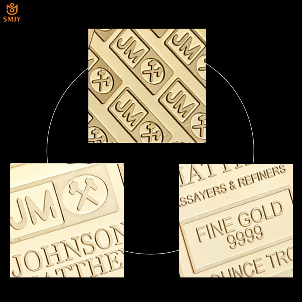 Коллекционные монеты Джонсон матри из серебра 9999 пробы 1 унция тройного золота -