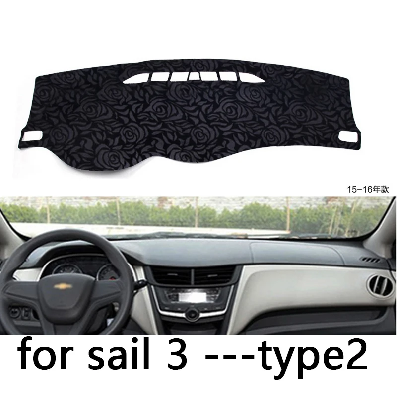 Rose Pattern Non-slip Car Dashboard Cover Dash Mat Pad DashMat ANti-UV Car Sticker for Chevrolet Sail 3 2015-2018 Car Styling
Rose Pattern Non-slip Car Dashboard Cover Dash Mat Pad DashMat ANti-UV Car Sticker for Chevrolet Sail 3 2015-2018 Car Styling