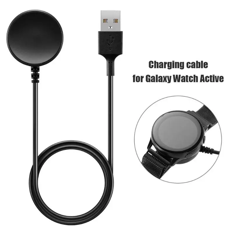 Беспроводное зарядное устройство для смарт-часов Samsung Galaxy, 1 м, USB зарядная док-станция для Samsung Galaxy Watch Active, аксессуары для смарт-часов
Беспроводное зарядное устройство для смарт-часов Samsung Galaxy, 1 м, USB зарядная док-станция для Samsung Galaxy Watch Active, аксессуары для смарт-часов