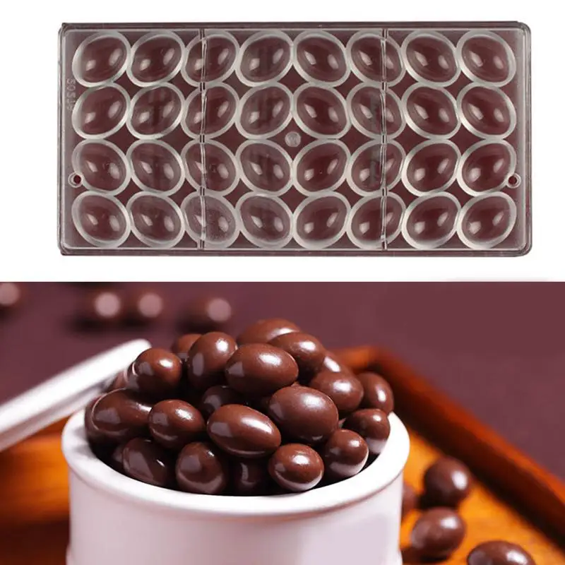 Chocolate Molds Plastic Hard Joined Row Polycarbonate Small Egg Mold Multi-Compartment Transparent Chocolate Baking Mold #CW
Chocolate Molds Plastic Hard Joined Row Polycarbonate Small Egg Mold Multi-Compartment Transparent Chocolate Baking Mold #CW