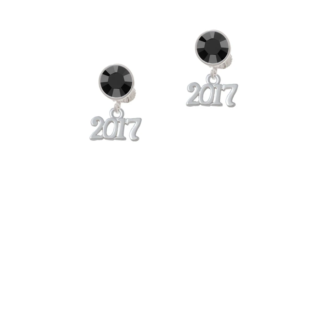 Horizontal Year - 2017 Crystal Clip On Earrings | Украшения и аксессуары