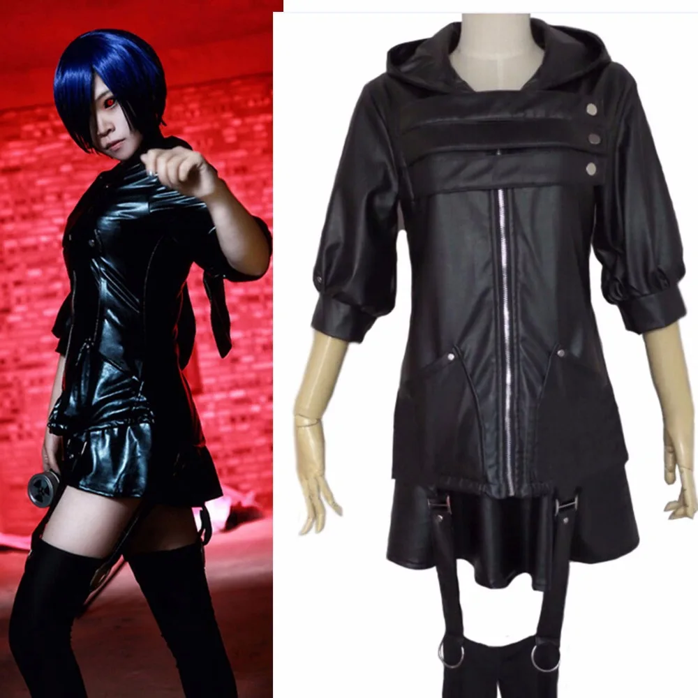 Tokyo Ghoul Touka Kirishima Battlefr Black Fight Anime Cosplay Costume Full Set Coat Skirt Sock black Cotton Free Shipping
Tokyo Ghoul Touka Kirishima Battlefr Black Fight Anime Cosplay Costume Full Set Coat Skirt Sock black Cotton Free Shipping
