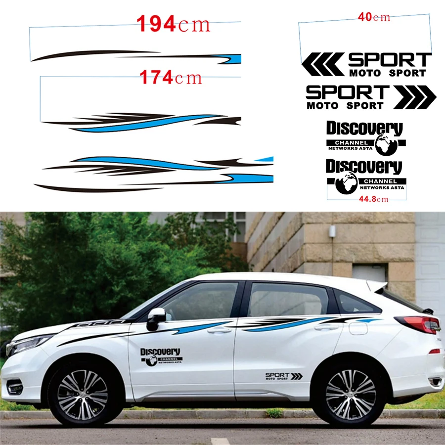 Sports Racing Stripes Stream-line Fashion Door Decals Car Sticker for SUV Vinyl Side Panel Decals Stickers
Sports Racing Stripes Stream-line Fashion Door Decals Car Sticker for SUV Vinyl Side Panel Decals Stickers