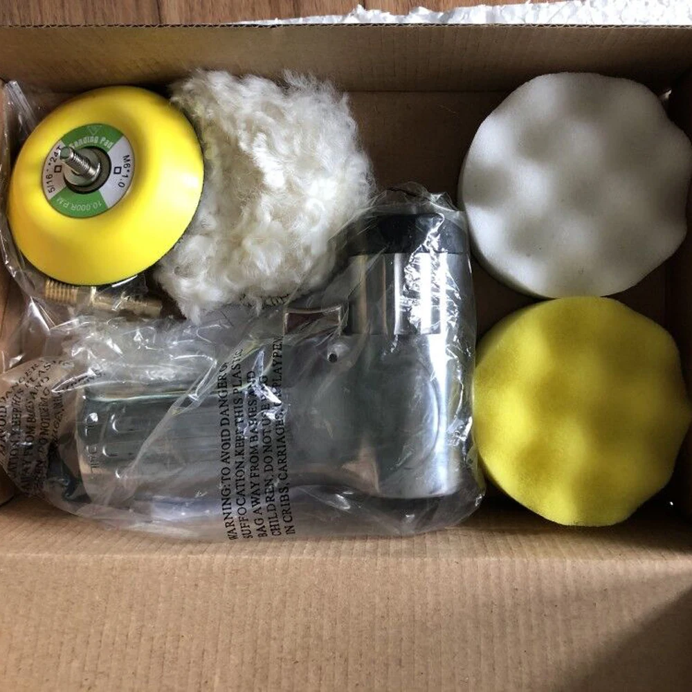 Sander Polishing 3 Inches Polishing 90 Degree Air Sander Pneumatic Polisher Machine Grinder Polishing Tool AT216-3 1/4" Inlet
Sander Polishing 3 Inches Polishing 90 Degree Air Sander Pneumatic Polisher Machine Grinder Polishing Tool AT216-3 1/4" Inlet