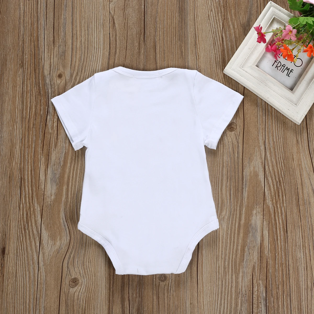 Cute Newborn Baby Boy Girl Clothing Letter Print Short Sleeve Bodysuit Letter Cotton Jumpsuit Sunsuit Clothes Baby Boys 0-24M
Cute Newborn Baby Boy Girl Clothing Letter Print Short Sleeve Bodysuit Letter Cotton Jumpsuit Sunsuit Clothes Baby Boys 0-24M