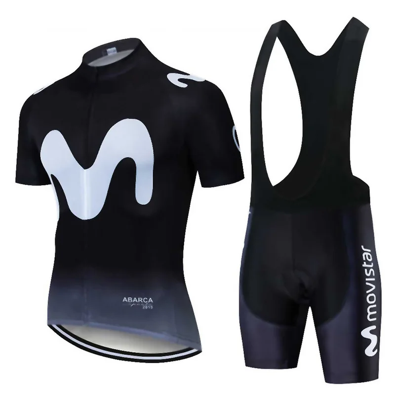 2019 Pro Team Movistar Лето Hombre Roupa велосипедная одежда Джерси Набор велосипед для мужчин