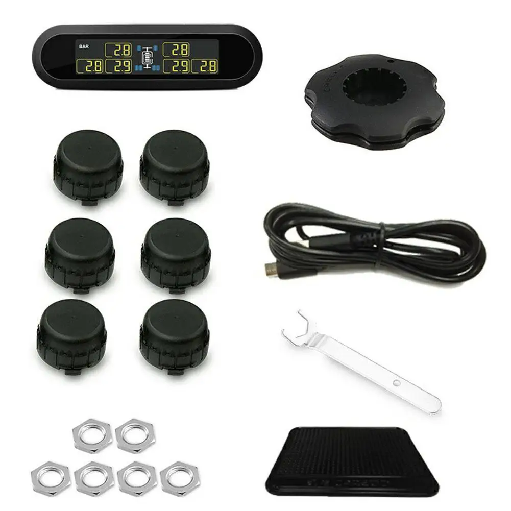 Универсальный ЖК-дисплей TPMS USB монитор давления в шинах Система сигнализации 6 внешних датчиков перезаряжаемое давление в шинах для VW Toyota SUV
Универсальный ЖК-дисплей TPMS USB монитор давления в шинах Система сигнализации 6 внешних датчиков перезаряжаемое давление в шинах для VW Toyota SUV