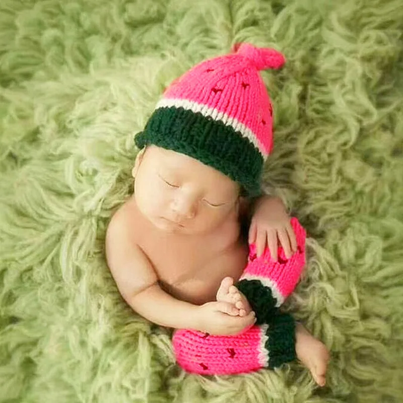Newborn Photography Clothing Crochet Knit Hat+Legging Set Baby Photo props Accessories Watermelon Costumes Newborn Shoot Clothes
Newborn Photography Clothing Crochet Knit Hat+Legging Set Baby Photo props Accessories Watermelon Costumes Newborn Shoot Clothes