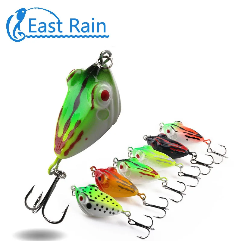 Приманка для рыбалки East Rain 6 см г искусственная наживка-лягушка Змеиный головок