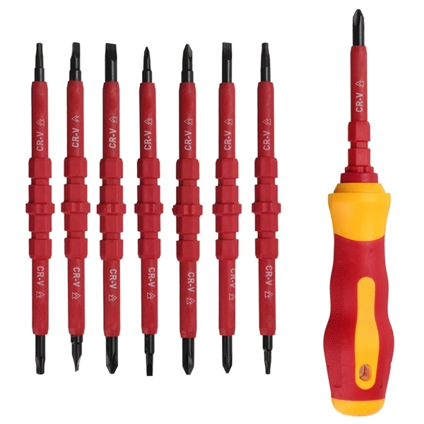 7 PCS Multi-purpose Electrican's Insulated Electrical Hand Screwdriver Tools Set
7 PCS Multi-purpose Electrican's Insulated Electrical Hand Screwdriver Tools Set