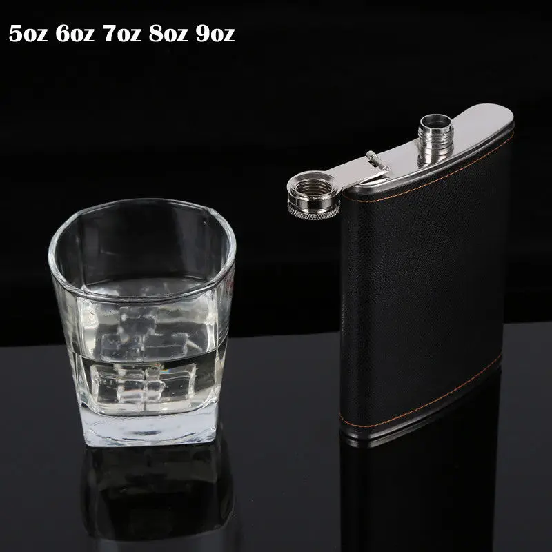 Бесплатная доставка 9oz Нержавеющая сталь карманная тазобедренная колба