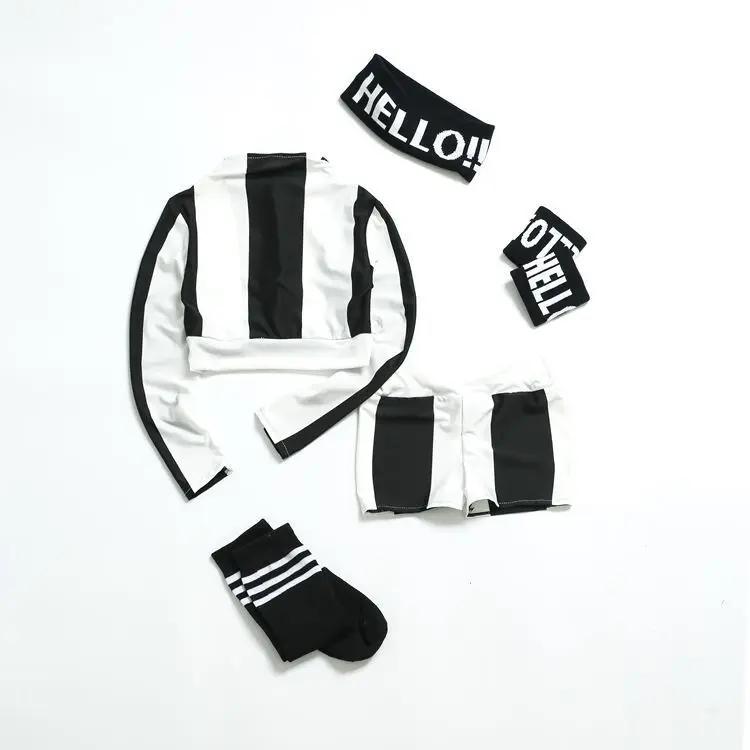 Songyuexia New Pattern Children Long Sleeve Modern Jazz Hip Hop Stage dancewear stripe Cheerleading dance Costumes for Kid
Songyuexia New Pattern Children Long Sleeve Modern Jazz Hip Hop Stage dancewear stripe Cheerleading dance Costumes for Kid