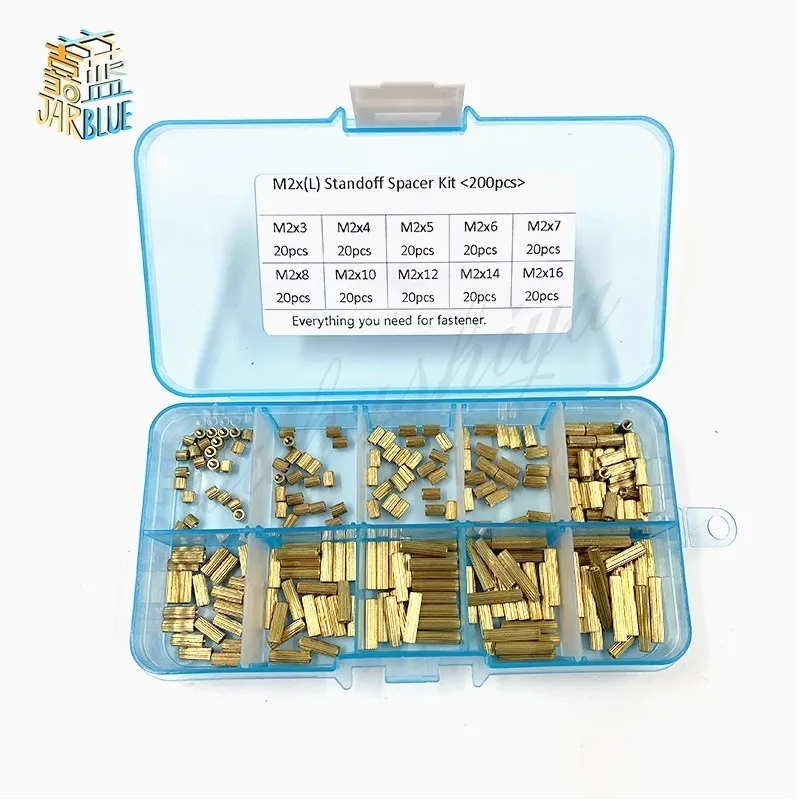 200pcs/set M2*(l) Copper Standoff Spacer Circular Double-pass Pillars Security Surveillance Cameras Spacing Screws Kit
200pcs/set M2*(l) Copper Standoff Spacer Circular Double-pass Pillars Security Surveillance Cameras Spacing Screws Kit