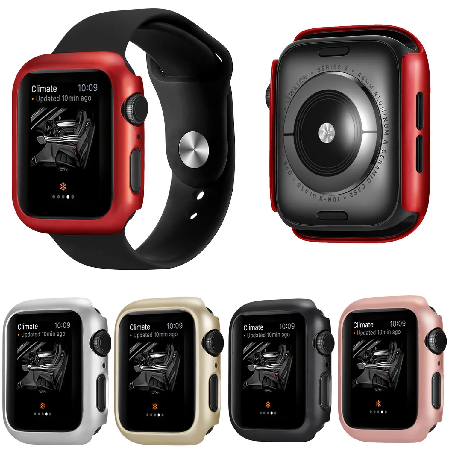 Bakeey устойчивый к царапинам Жесткий ПК чехол для часов Apple Watch Series 4 40 мм 44 смарт