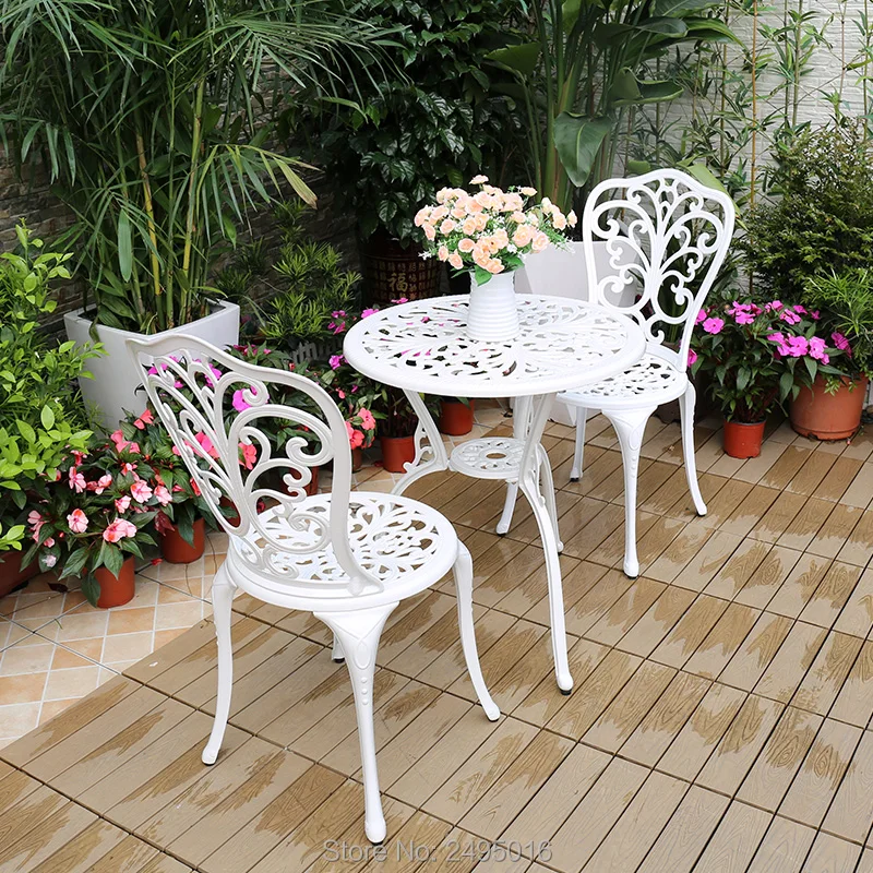 Hot sale Butterfly pattern chair and table 59cm Outdoor Blacony use Patio Cast Aluminum Bistro Set table with 2 chairs i3 colors
Hot sale Butterfly pattern chair and table 59cm Outdoor Blacony use Patio Cast Aluminum Bistro Set table with 2 chairs i3 colors