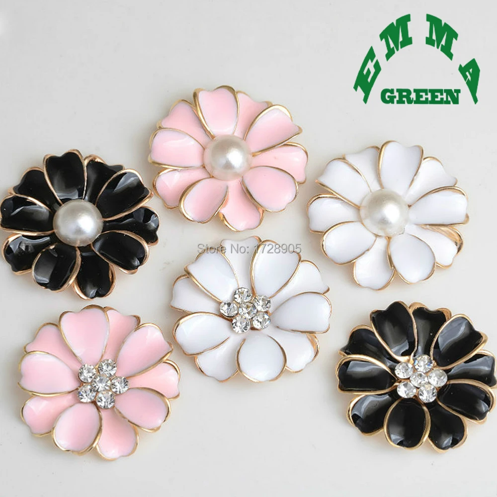 Pearl rhinestone buttons buckle flat back embellishment for Craft DIY hair bow flower 32 mm 5 pcs enamel pink black white daisy
Pearl rhinestone buttons buckle flat back embellishment for Craft DIY hair bow flower 32 mm 5 pcs enamel pink black white daisy