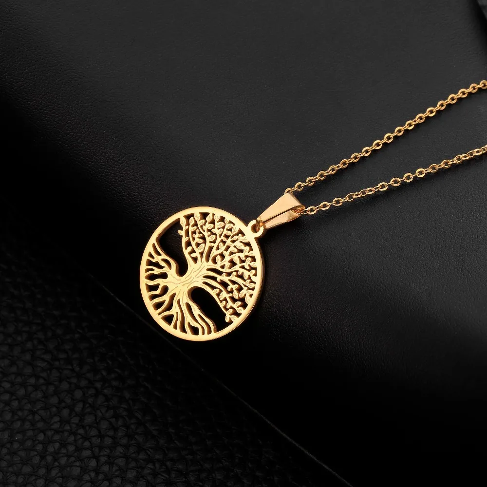 Stainless Steel Pendant For Women Tree Of Life Choker Necklace Men Silvery Gold Hollow Pendant Necklace 2020 Fashion Jewelry
Stainless Steel Pendant For Women Tree Of Life Choker Necklace Men Silvery Gold Hollow Pendant Necklace 2020 Fashion Jewelry