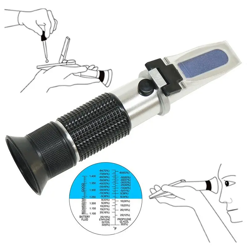 Fahrenheit-ATC-Glycol-Antifreeze-Battery-Fluid-Refractometer- Hand Tool Hydrometer Tester-RHA-100ATC
Fahrenheit-ATC-Glycol-Antifreeze-Battery-Fluid-Refractometer- Hand Tool Hydrometer Tester-RHA-100ATC
