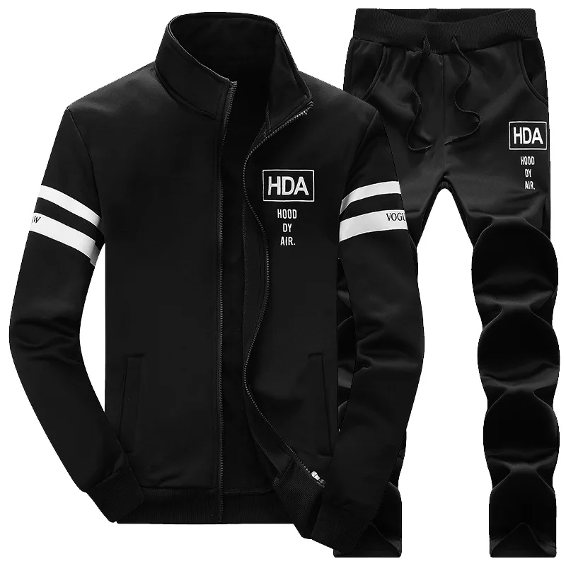 Sweatshirt Men Tracksuit+Sweatpants Set New 2019 Brand Autumn Winter 2PCS Stand Collar Zipper Fleece Patchwork Casual Hoodie Men
Sweatshirt Men Tracksuit+Sweatpants Set New 2019 Brand Autumn Winter 2PCS Stand Collar Zipper Fleece Patchwork Casual Hoodie Men