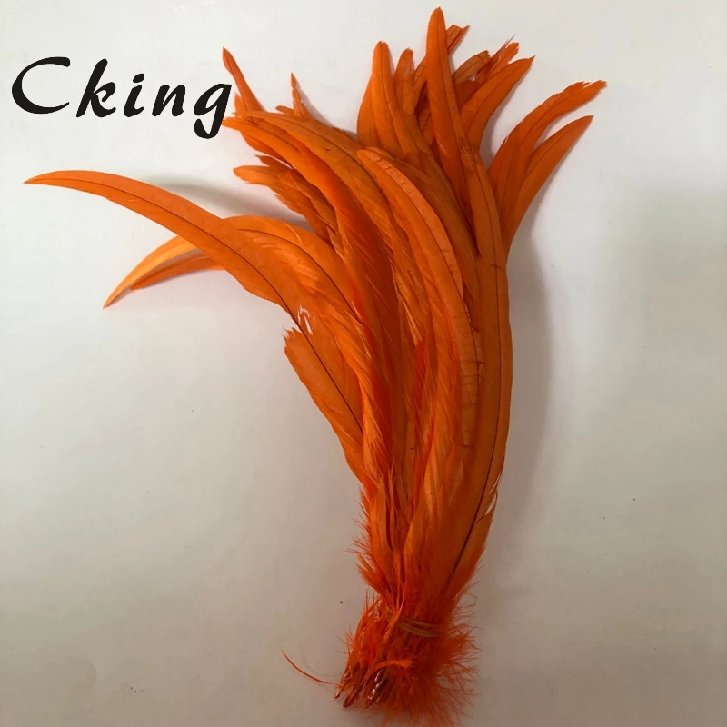 Wholesale 100pcs 30-35cm/12-14 inch Orange Rooster feather Cock Tail Feather Chicken feather Rooster tail feather 24 colors
Wholesale 100pcs 30-35cm/12-14 inch Orange Rooster feather Cock Tail Feather Chicken feather Rooster tail feather 24 colors