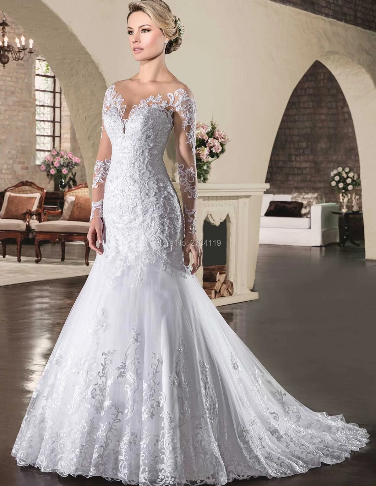 Mermaid wedding dress cap sleeves Customise vestido de noiva sexy O neck backless dress for marriage Chapel train wedding Grwon
Mermaid wedding dress cap sleeves Customise vestido de noiva sexy O neck backless dress for marriage Chapel train wedding Grwon