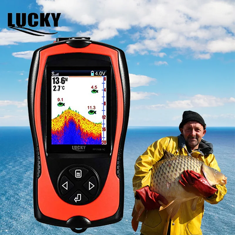 LUCKY Fishing Finder for Kayak Fishing Ice Fishing Echo Sounder Depth Muti-language Depth Detector Fishfinder Sonar FF1108-1CT
LUCKY Fishing Finder for Kayak Fishing Ice Fishing Echo Sounder Depth Muti-language Depth Detector Fishfinder Sonar FF1108-1CT