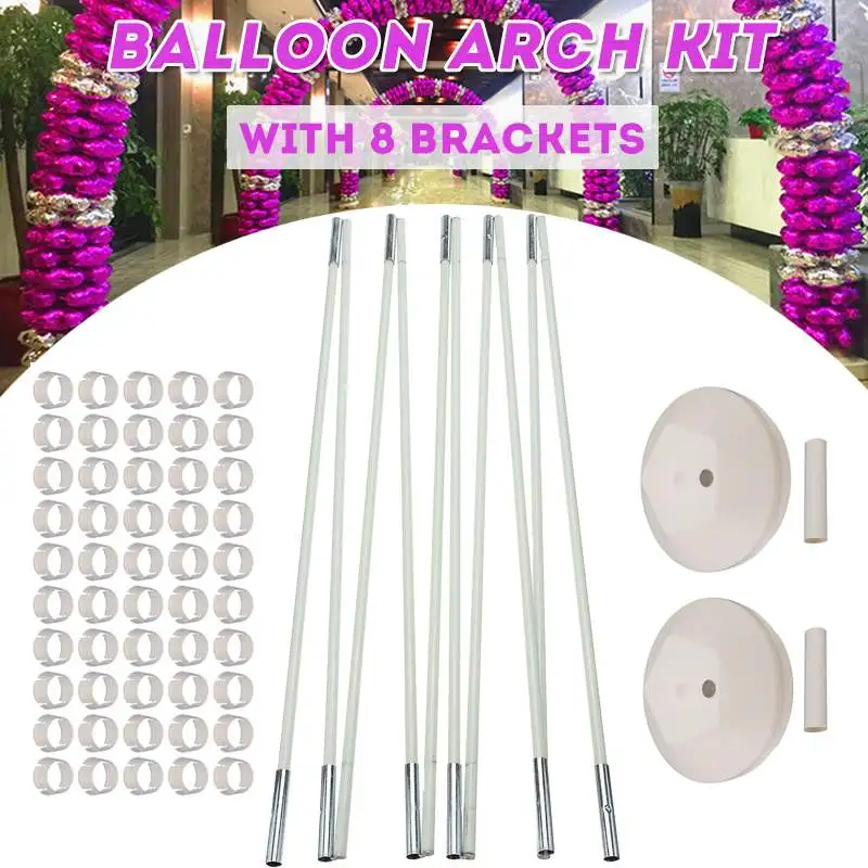 Balloon Column Kits Arch Stand with 10 Brackets 2 Bases 50 Buckles and 2 Connectores Ballons & Accessories for Party Decoration
Balloon Column Kits Arch Stand with 10 Brackets 2 Bases 50 Buckles and 2 Connectores Ballons & Accessories for Party Decoration