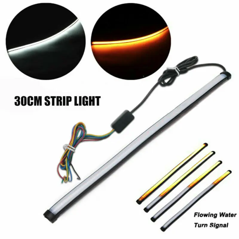 2x 30cm Car Switchback LED Light Strip DRL Sequential Flowing Turn Signal Lights
2x 30cm Car Switchback LED Light Strip DRL Sequential Flowing Turn Signal Lights