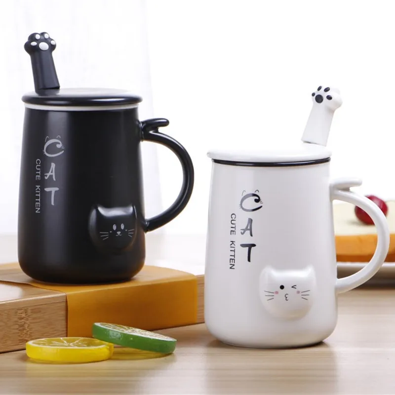 Creative Ceramic Coffee Mugs With Lid Cats Cups And Mugs Sets Travel Coffee Tea Tumbler Cup For Girl Children's Drink Milk Cup
Creative Ceramic Coffee Mugs With Lid Cats Cups And Mugs Sets Travel Coffee Tea Tumbler Cup For Girl Children's Drink Milk Cup
