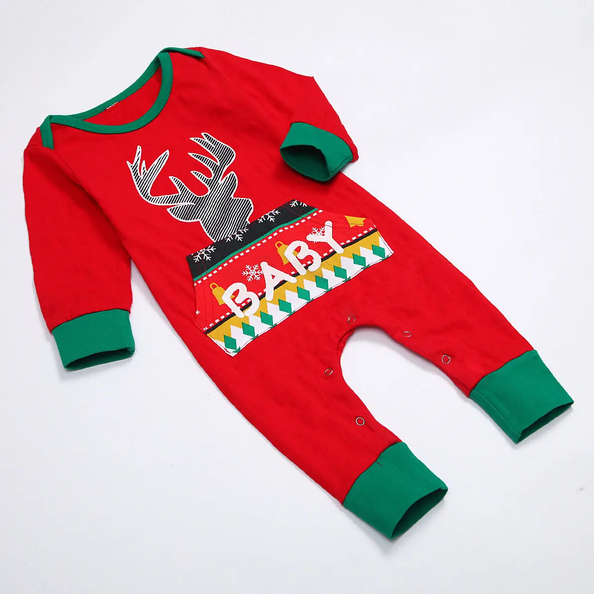 Рождественская семейная Женская мужская детская одежда для сна пижамный