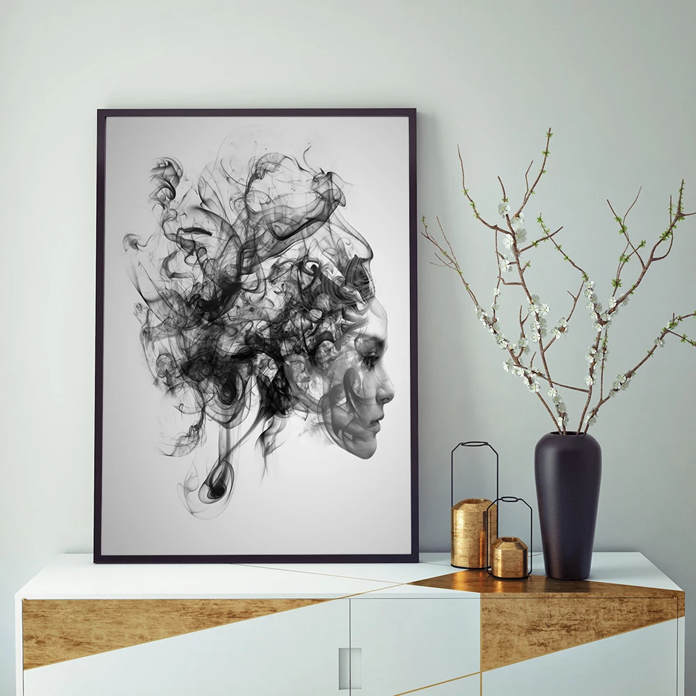 Simple Abstract Wall Art Canvas Smoke Effect Portrait Posters and Prints Modular Paintings on The Wall Home Decor No Framed
Simple Abstract Wall Art Canvas Smoke Effect Portrait Posters and Prints Modular Paintings on The Wall Home Decor No Framed