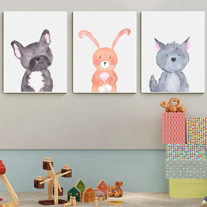 Cute Bunny Cat Fox Squirrel Wolf Wall Art Nursery Canvas Painting Nordic Posters and Prints Animal Wall Pictures Kids Room Decor
Cute Bunny Cat Fox Squirrel Wolf Wall Art Nursery Canvas Painting Nordic Posters and Prints Animal Wall Pictures Kids Room Decor