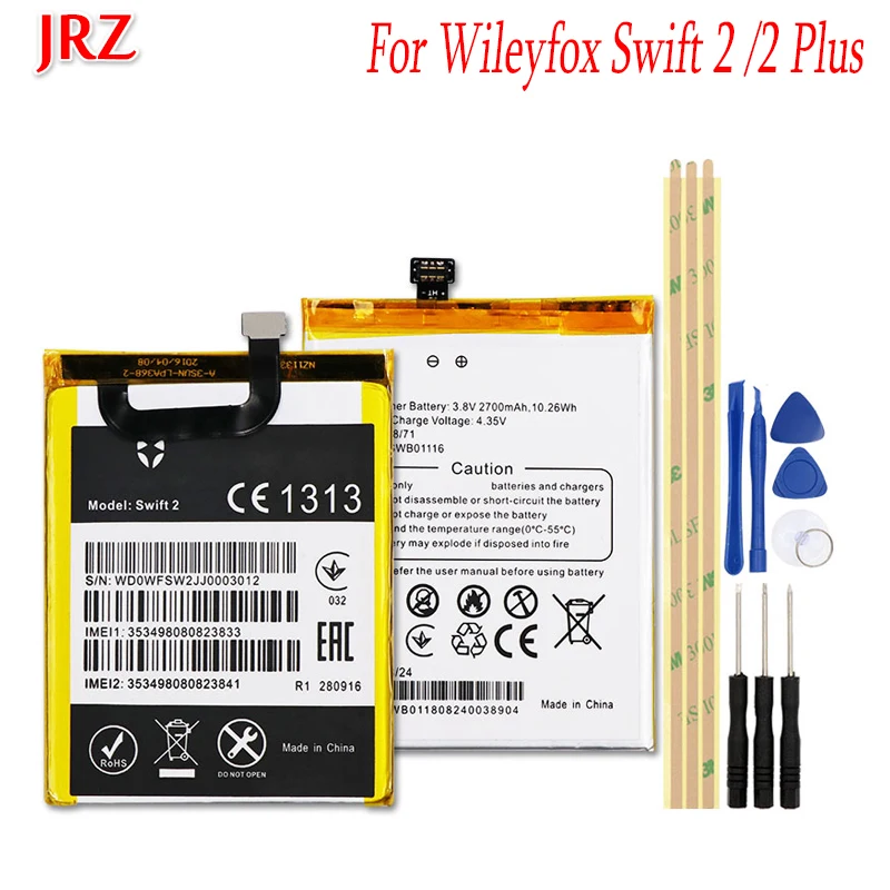 Аккумулятор JRZ 2700 мАч для Wileyfox Swift 2 сменные батареи телефона батарея с