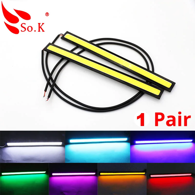 Daytime Running Lights 17cm COB LED DRL Waterproof Universal Car Fog Lamp Auto Brake Back-up Lights Driving Lights Car Styling
Daytime Running Lights 17cm COB LED DRL Waterproof Universal Car Fog Lamp Auto Brake Back-up Lights Driving Lights Car Styling