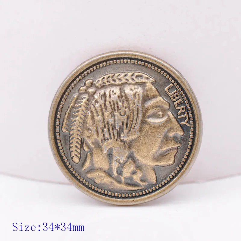 10pcs 34*34mm Antique Brass Heavy Nickel Brass Indian Head Belt Leather Studs Set Wallet Horse Saddles Screw Back
10pcs 34*34mm Antique Brass Heavy Nickel Brass Indian Head Belt Leather Studs Set Wallet Horse Saddles Screw Back