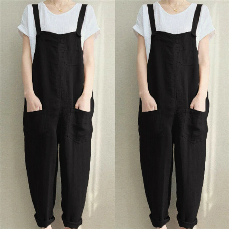 Women Jumpsuit Summer Ladies Rompers Solid Color Overalls For Women Loose Playsuit Womens Rompers Jumpsuit Plus Size Jumpsuit
Women Jumpsuit Summer Ladies Rompers Solid Color Overalls For Women Loose Playsuit Womens Rompers Jumpsuit Plus Size Jumpsuit