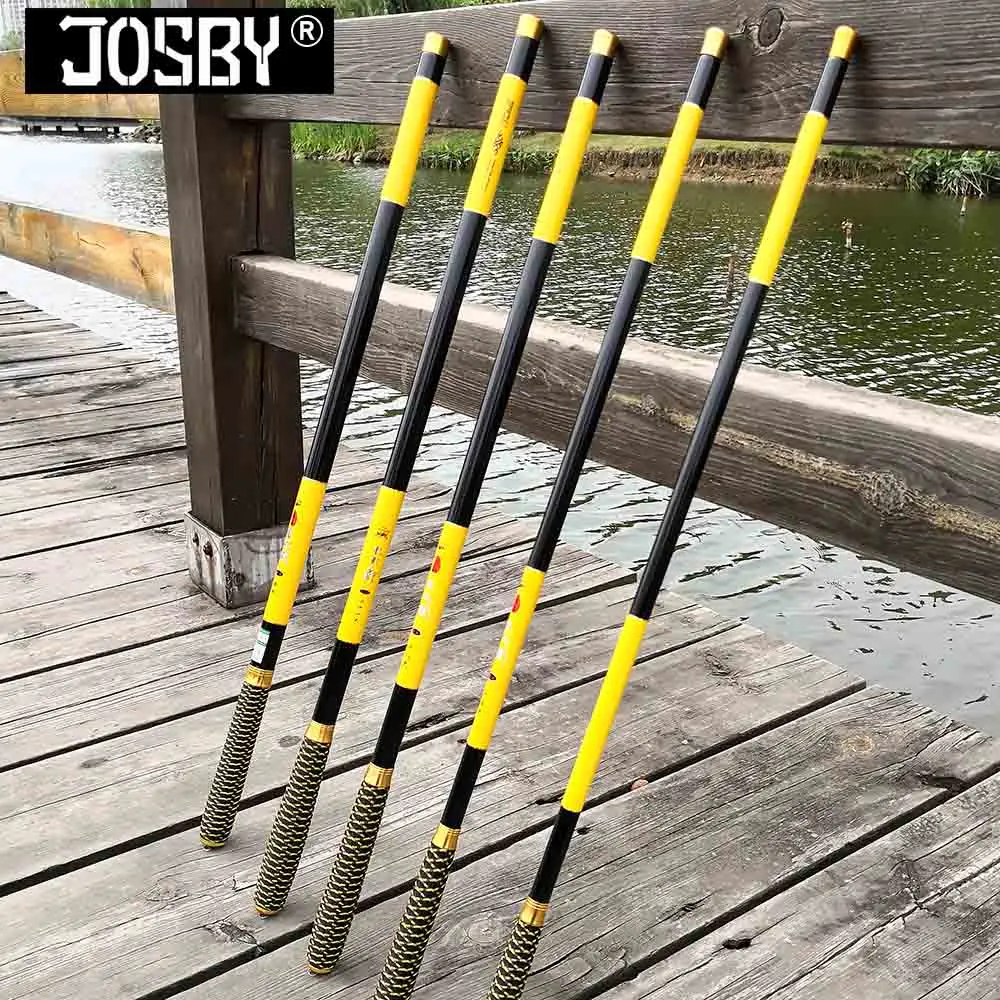 

NEW Ultralight SuperHard 3.6/4.5/5.4/6.3/7.2 Meters Stream Hand Pole Carbon Fiber Casting Telescopic Fishing Rods Fish Tackle